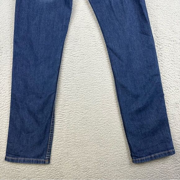 Levis 502 Jeans Womens 16 Regular Blue Tapered Leg Stipe Logo Denim Prep 28x29* - Picture 8 of 16